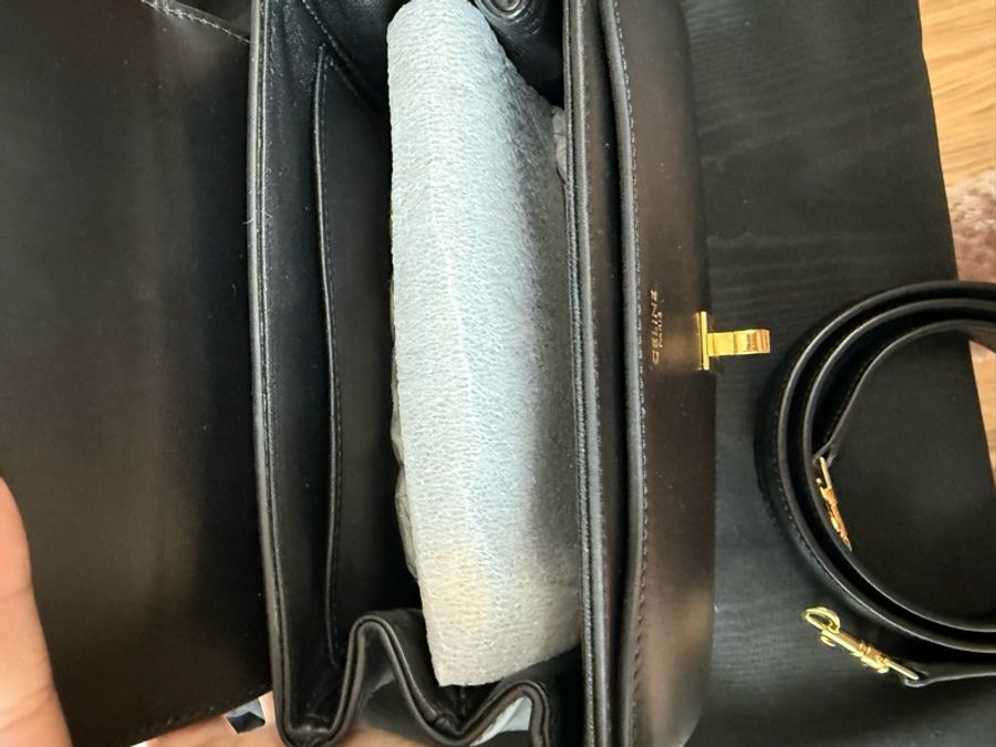 Celine 16 mini黑色手提肩背包-22