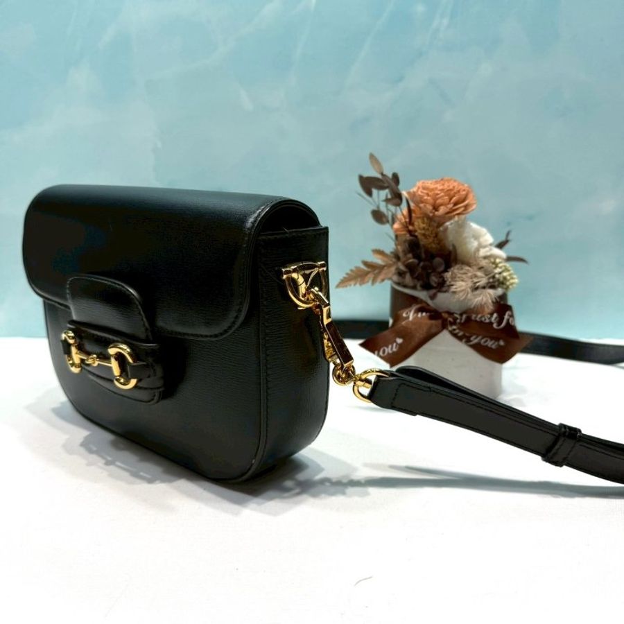 GUCCI 1955 mini全皮革肩背包-3