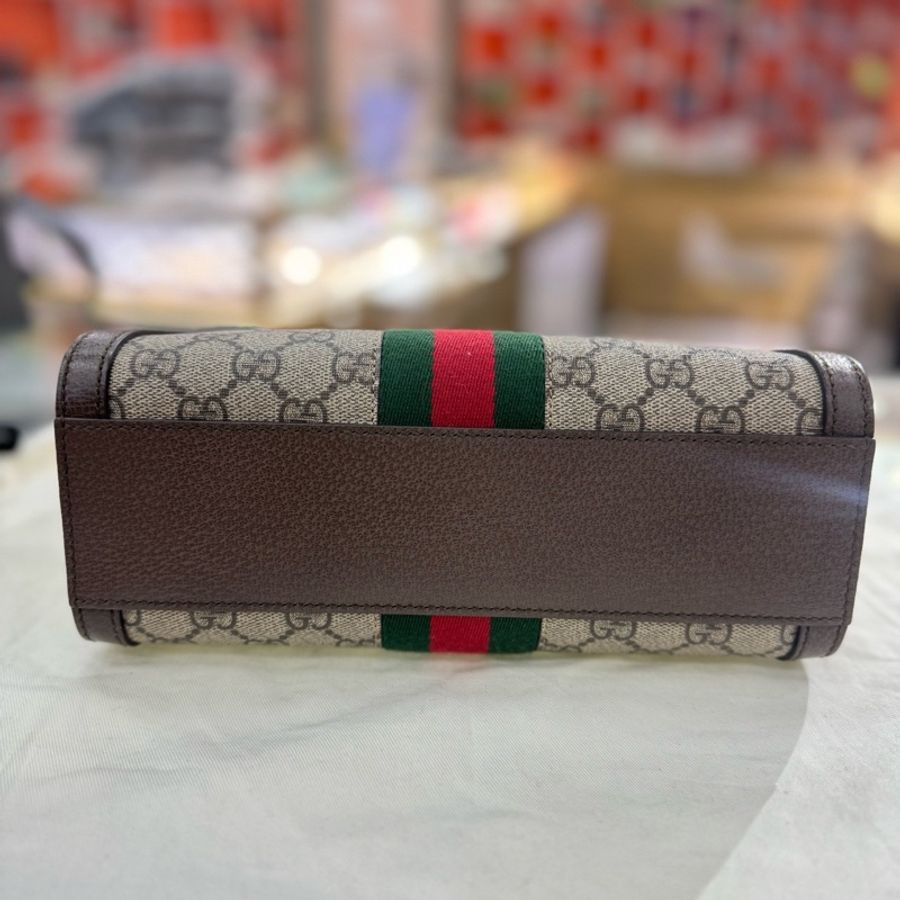 99新 閑置品 古馳gucci Ophidia系列小号手提托特包，-4