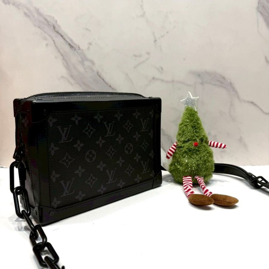 LV 全新Soft Trunk黑花軟箱包-3