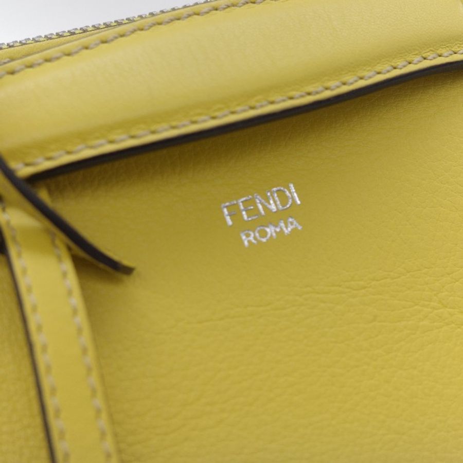 Fendi 芬迪 By The Way  黃色 小牛皮 手提包 肩背包-9