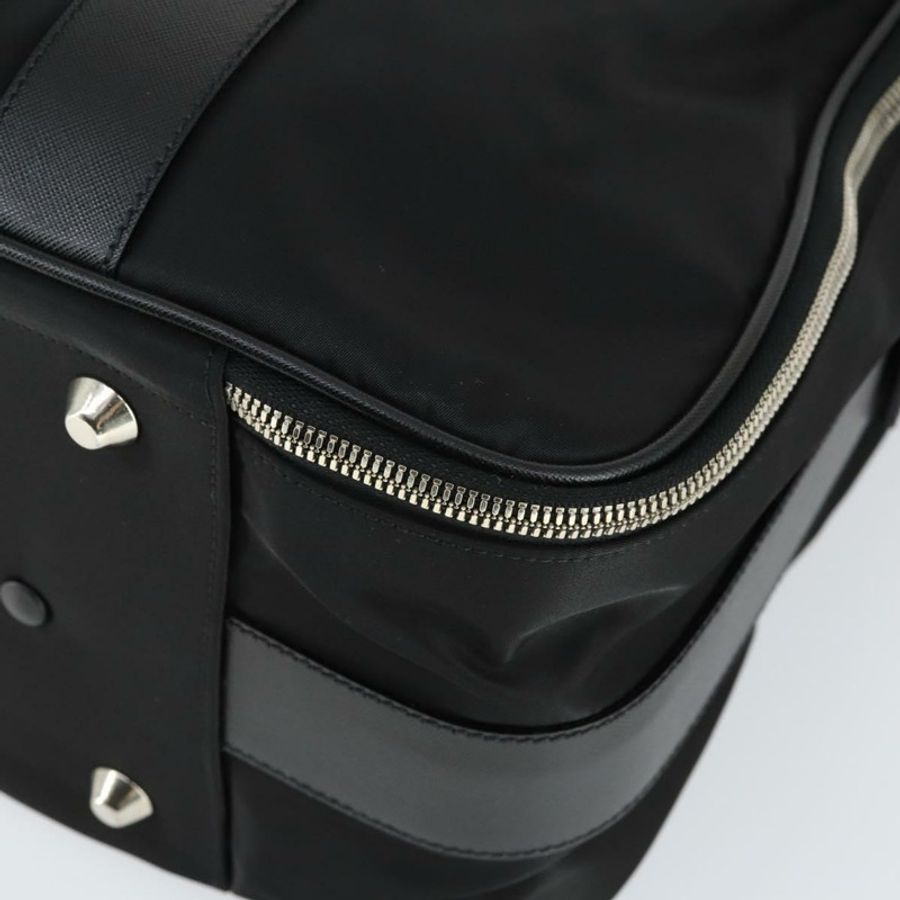【日本直送】PRADA 尼龍黑色銀色手提箱 Auth 162425-8