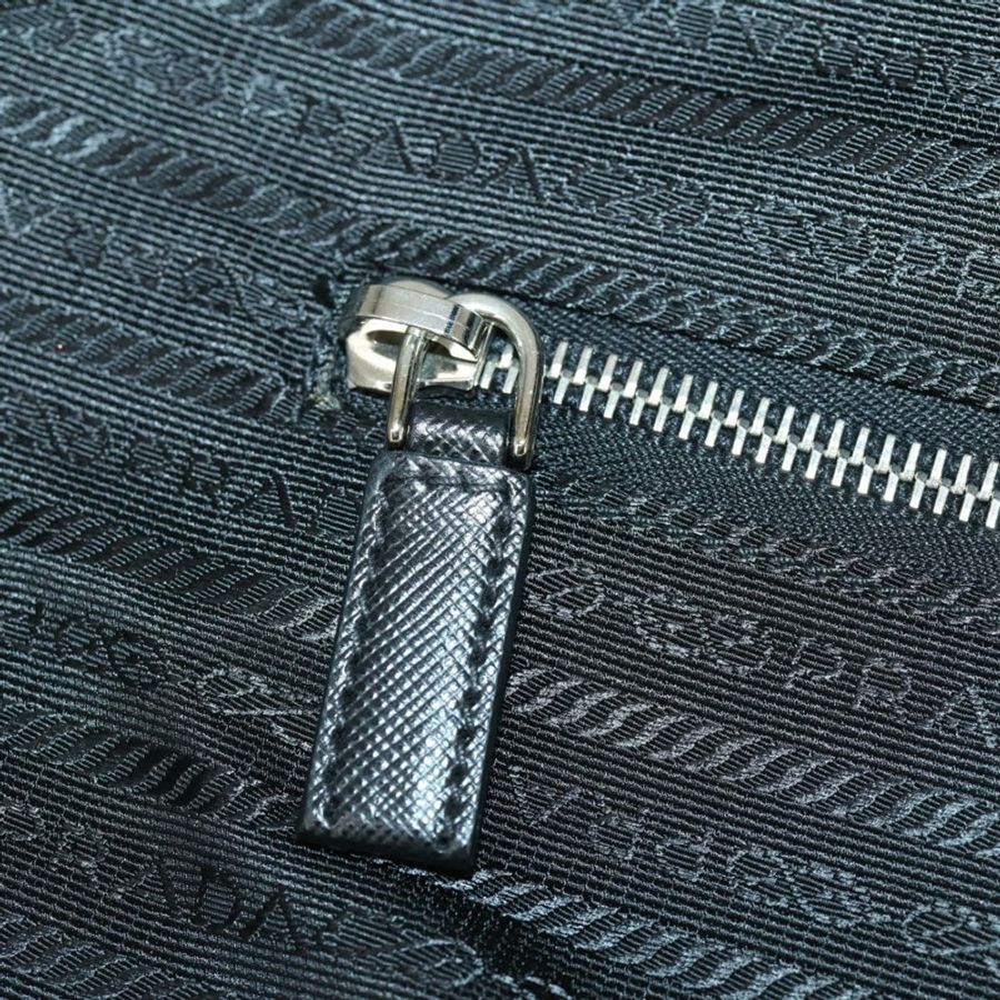 【日本直送】PRADA 尼龍黑色銀色手提箱 Auth 162425-20