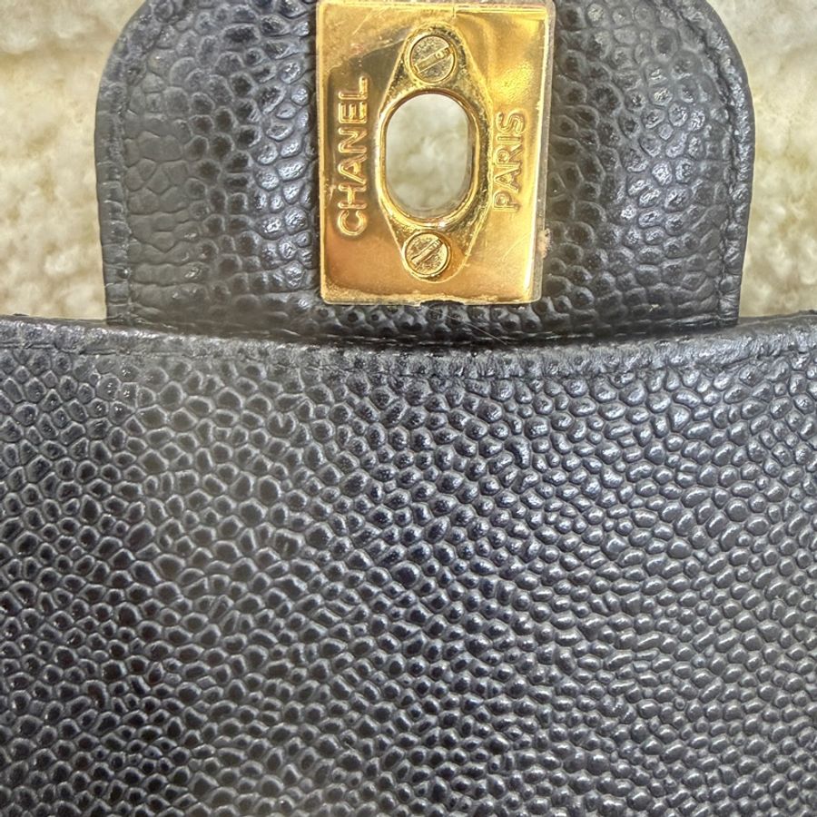 98新香奈兒Chanel  CF中號 25cm 黑卡款-6