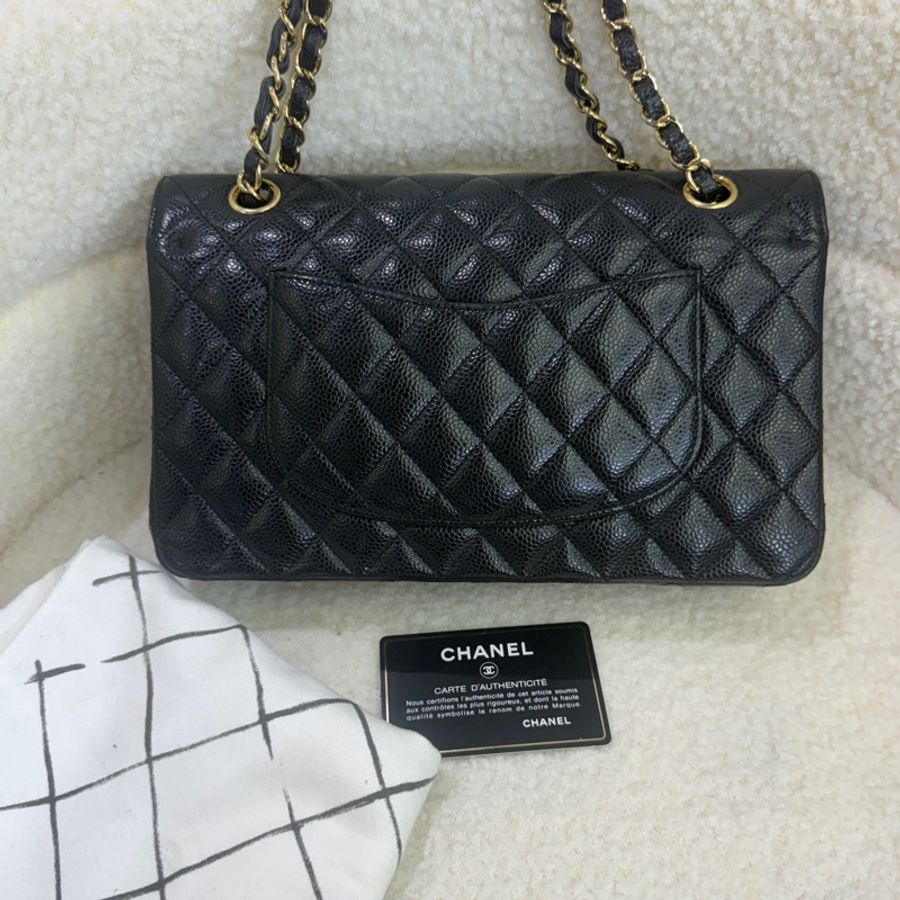 98新香奈兒Chanel  CF中號 25cm 黑卡款-10