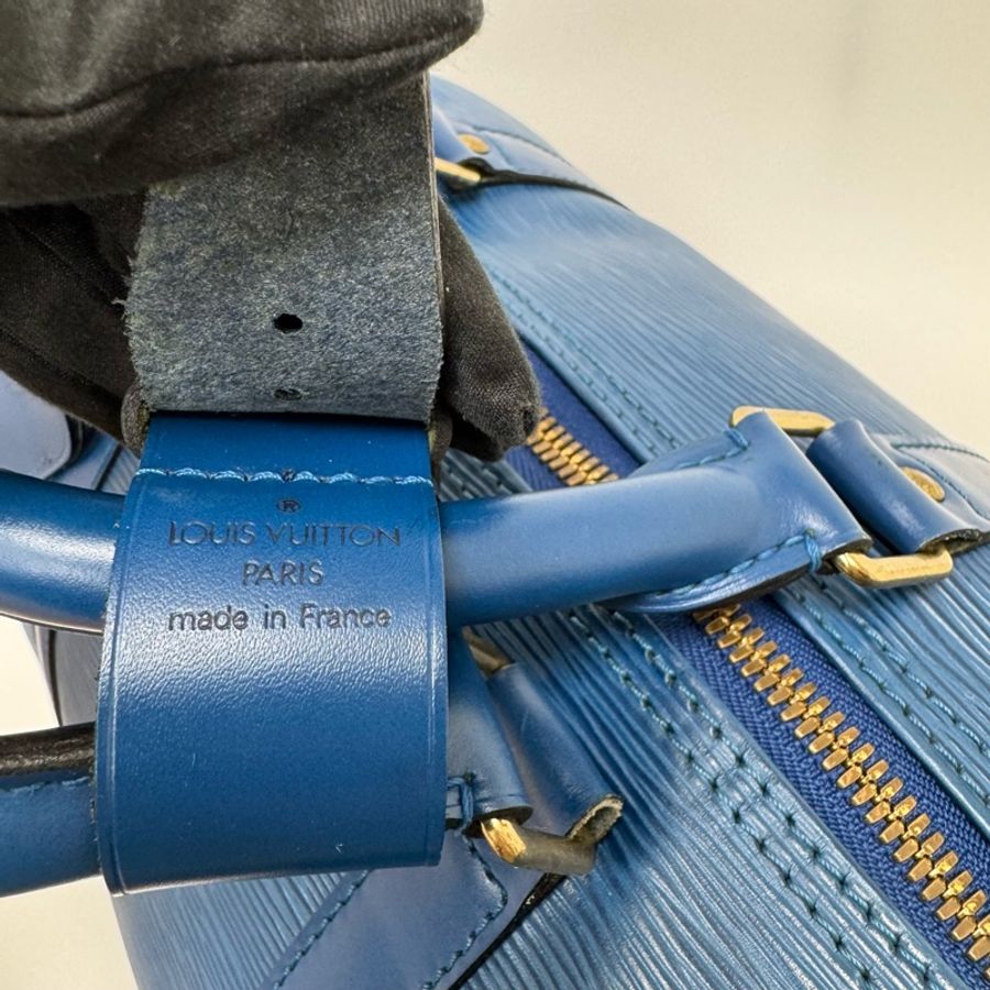 Louis Vuitton Keepall 50藍色旅行袋 Vintage 中古 二手 手提-13