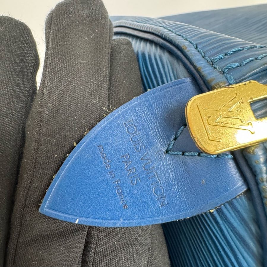 Louis Vuitton Keepall 50藍色旅行袋 Vintage 中古 二手 手提-19