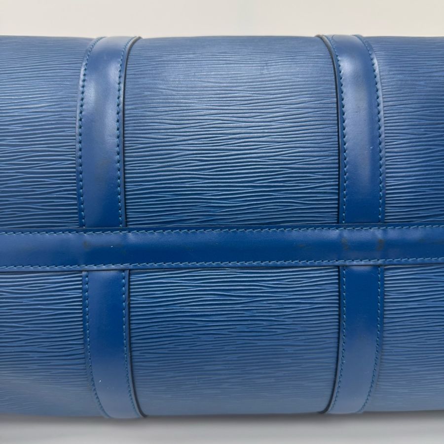 Louis Vuitton Keepall 50藍色旅行袋 Vintage 中古 二手 手提-24