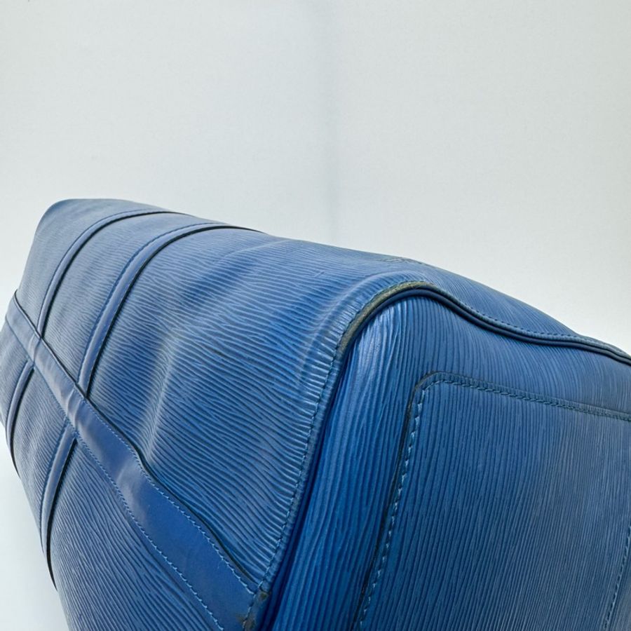 Louis Vuitton Keepall 50藍色旅行袋 Vintage 中古 二手 手提-26