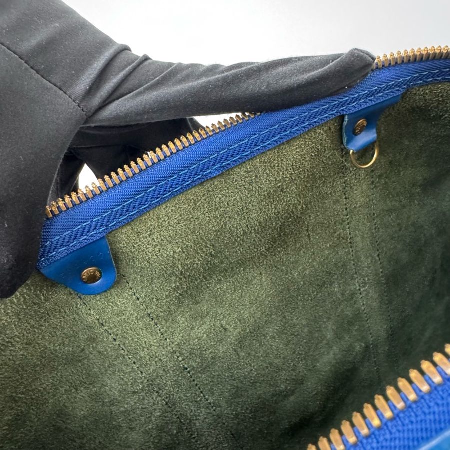 Louis Vuitton Keepall 50藍色旅行袋 Vintage 中古 二手 手提-37