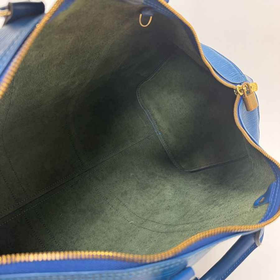 Louis Vuitton Keepall 50藍色旅行袋 Vintage 中古 二手 手提-40
