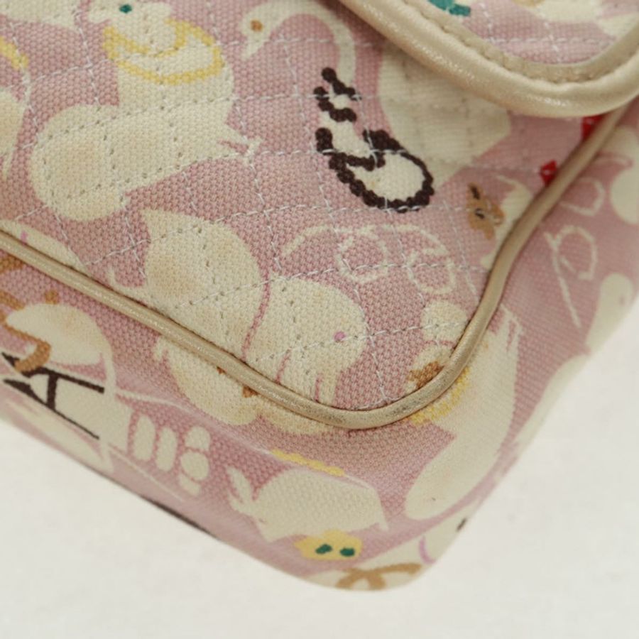 【日本直送】香奈兒 Matelasse 25 單翻蓋鏈條包 帆布 米色 金色 CC 標誌 正品 165652SAV-15