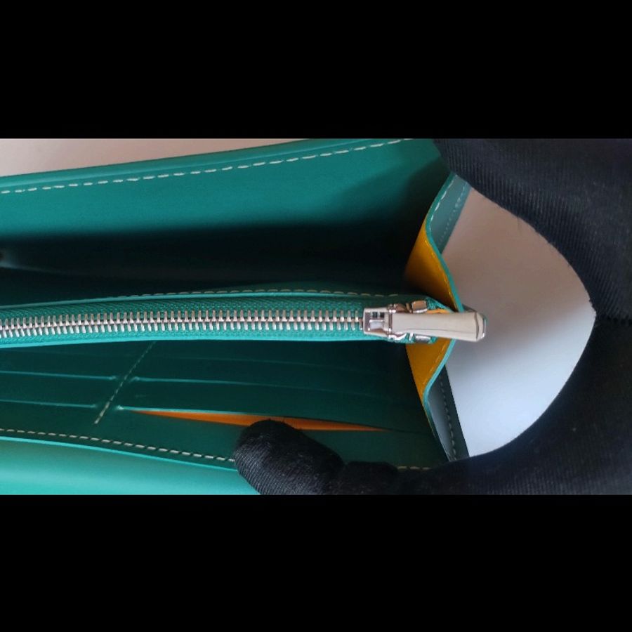 Goyard 綠色印花下蓋小斜背包 verenne continental wallet-19