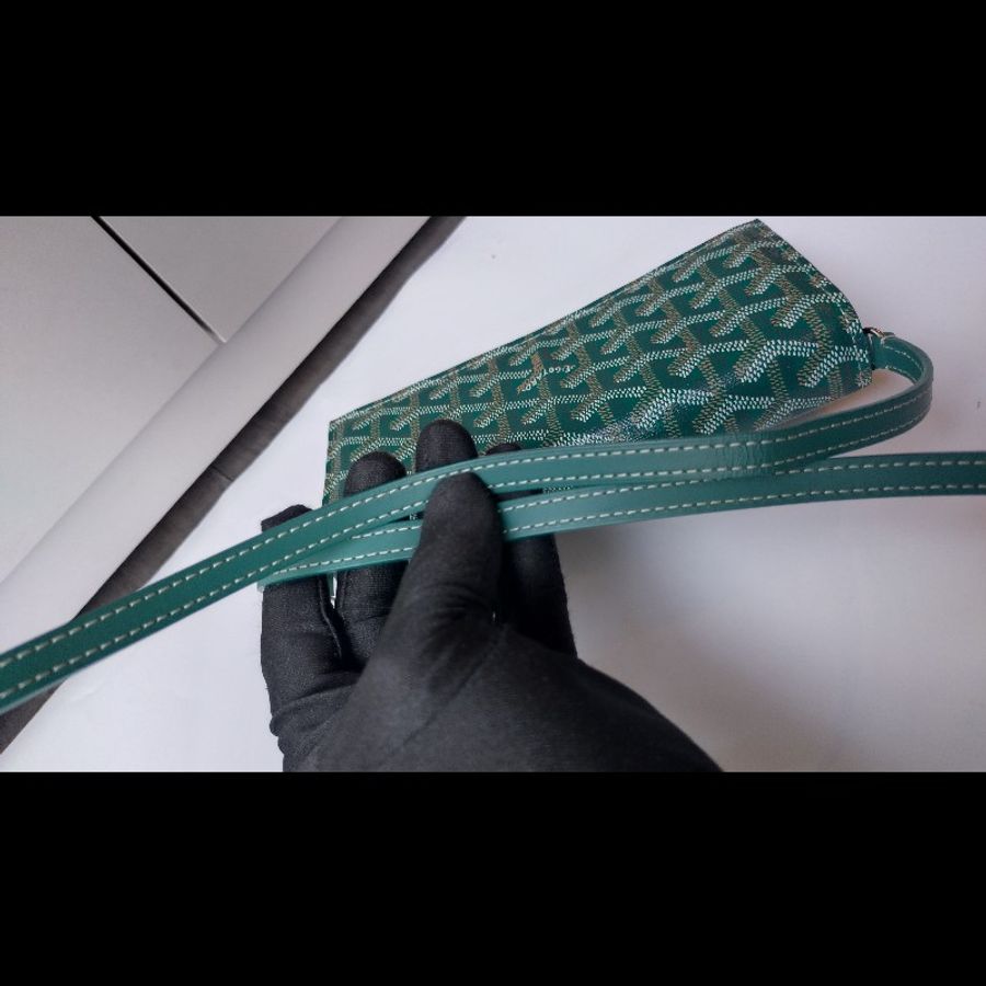 Goyard 綠色印花下蓋小斜背包 verenne continental wallet-22