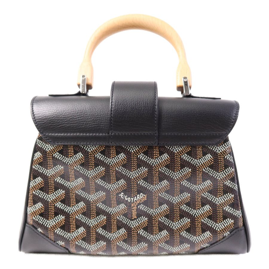 GOYARD 塗層帆布Saigon Souple Mini銀扣手挽肩背兩用袋-1
