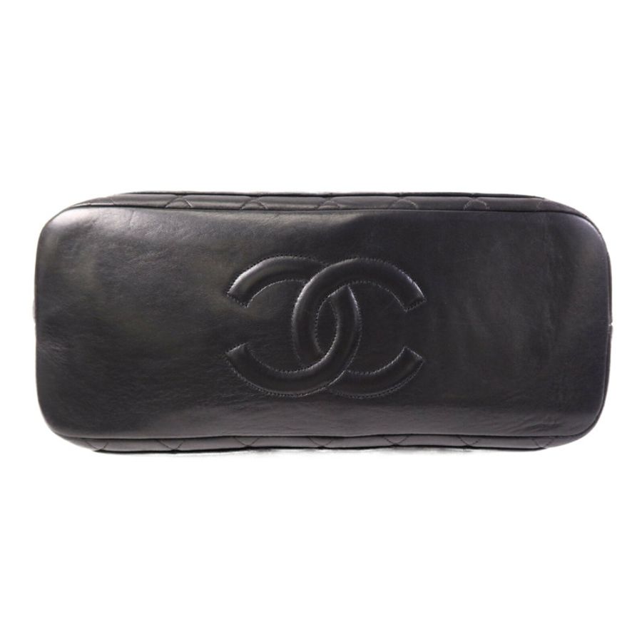 CHANEL 羊皮皮革Vintage Shoulder Bag金扣肩背袋-3