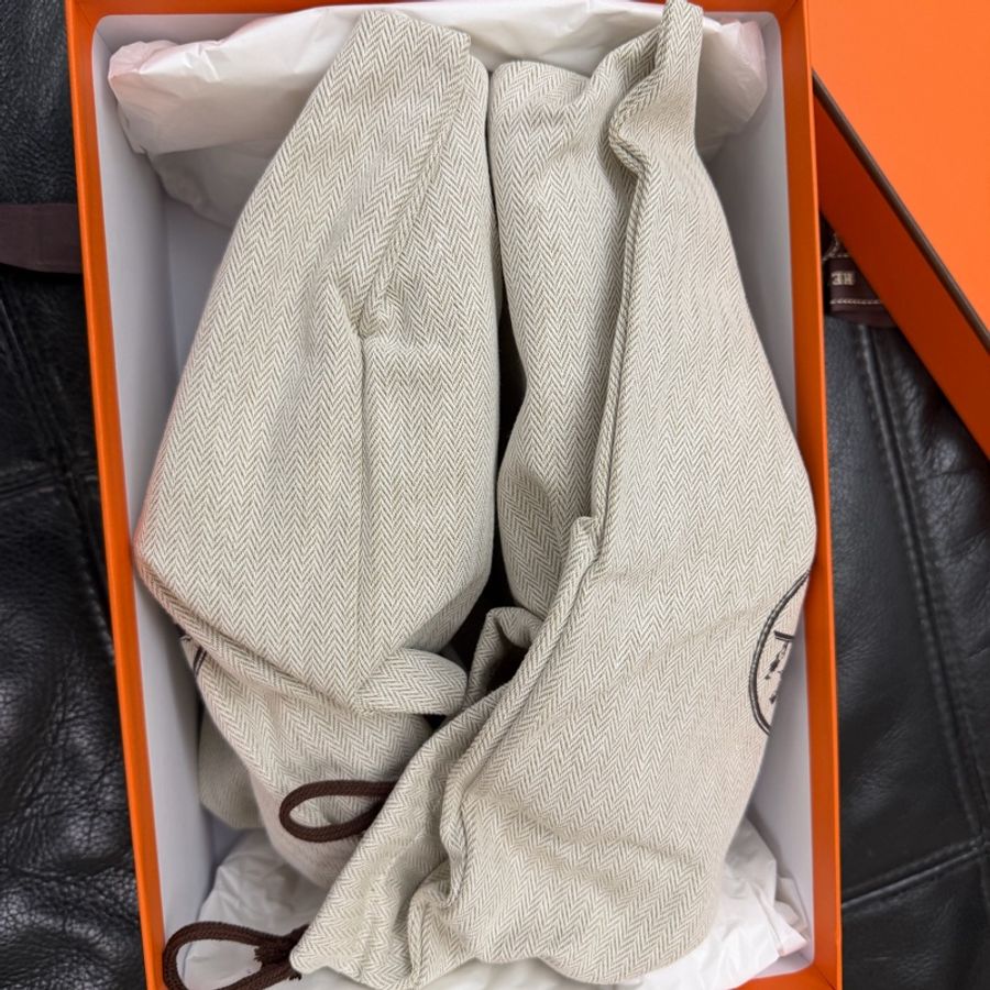 Hermès Chypre涼拖鞋(乾燥玫瑰粉37)二舅拖-3