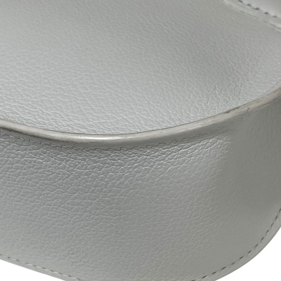 HERMES 愛馬仕 MINI JYPSIERE 迷你吉普賽 皮革 純白色 金釦-8