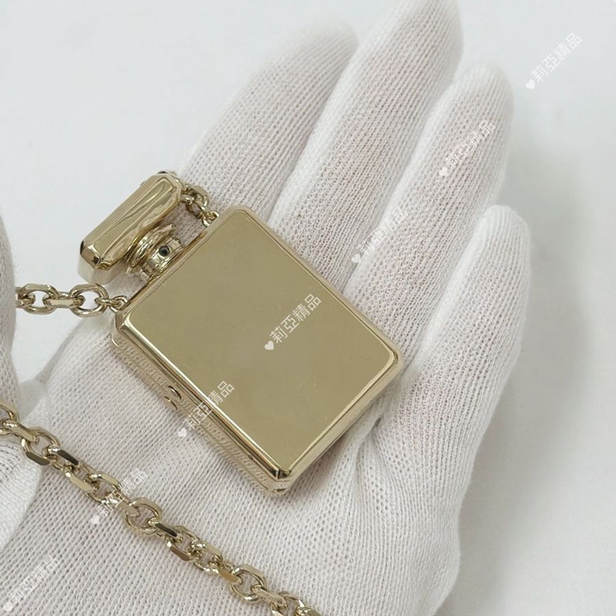 莉亞精品♡Chanel 香水瓶項鍊 #短 二手美品-3
