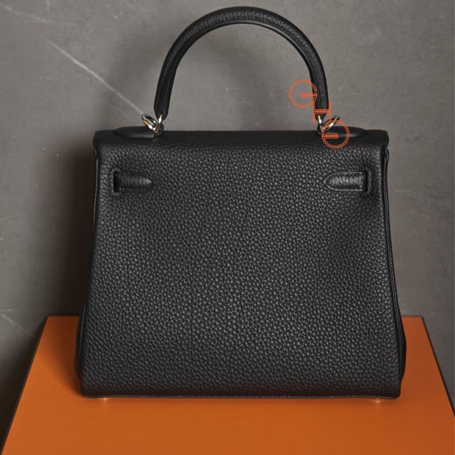 愛馬仕 Kelly 25/ 黑銀/ Togo /K (全新)-2