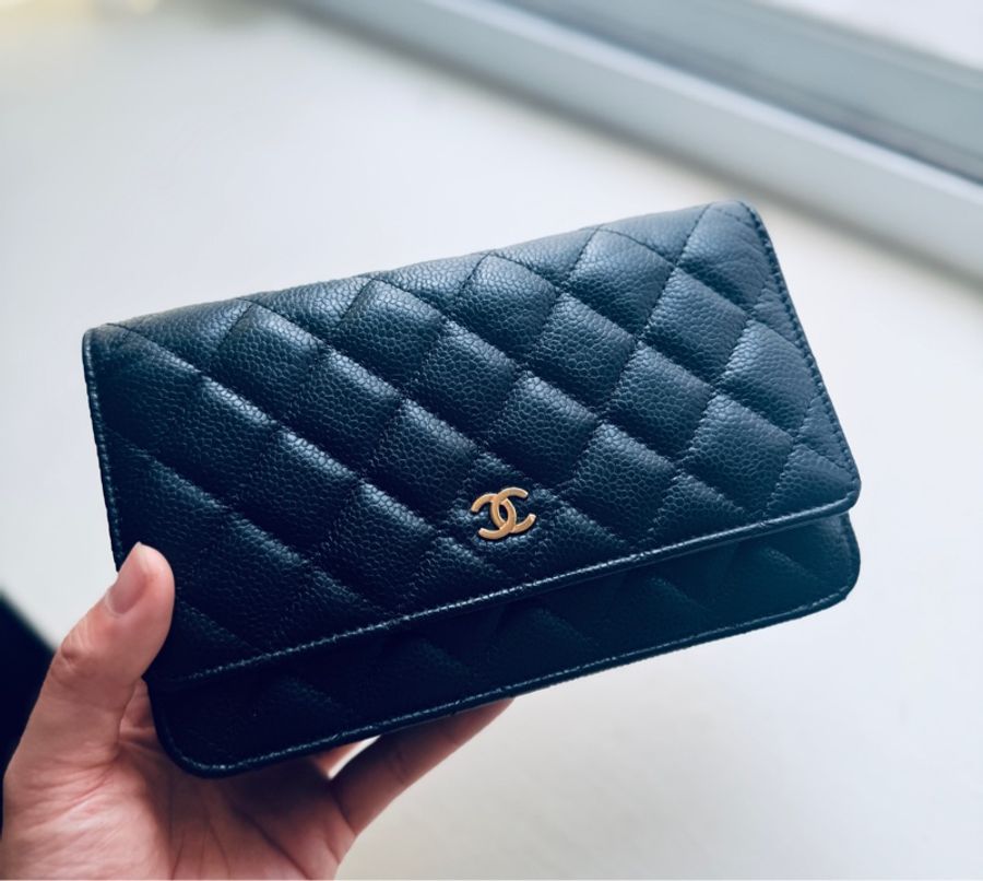 Chanel 香奈兒WOC金扣荔枝皮-0