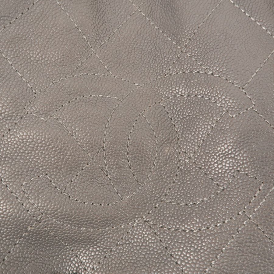 CHANEL 牛皮皮革Shoulder Bag銀扣手挽肩背兩用袋-15