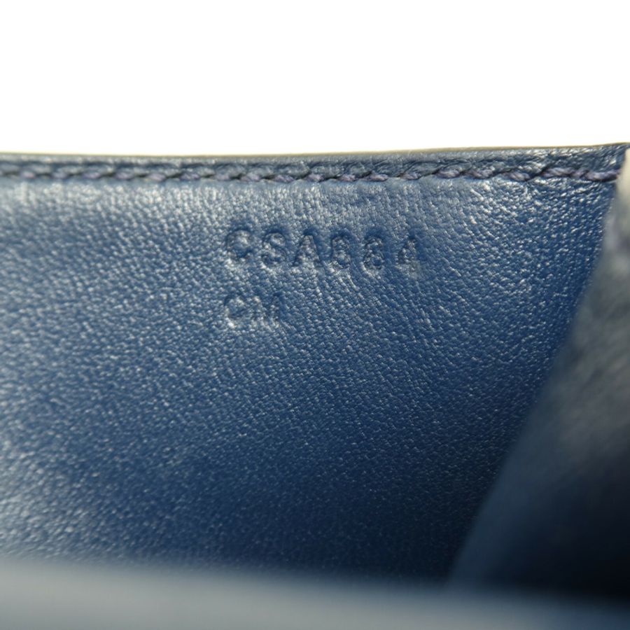 HERMES Evercolor皮革Constance Mini銀扣肩背袋Bleu de Malte-6