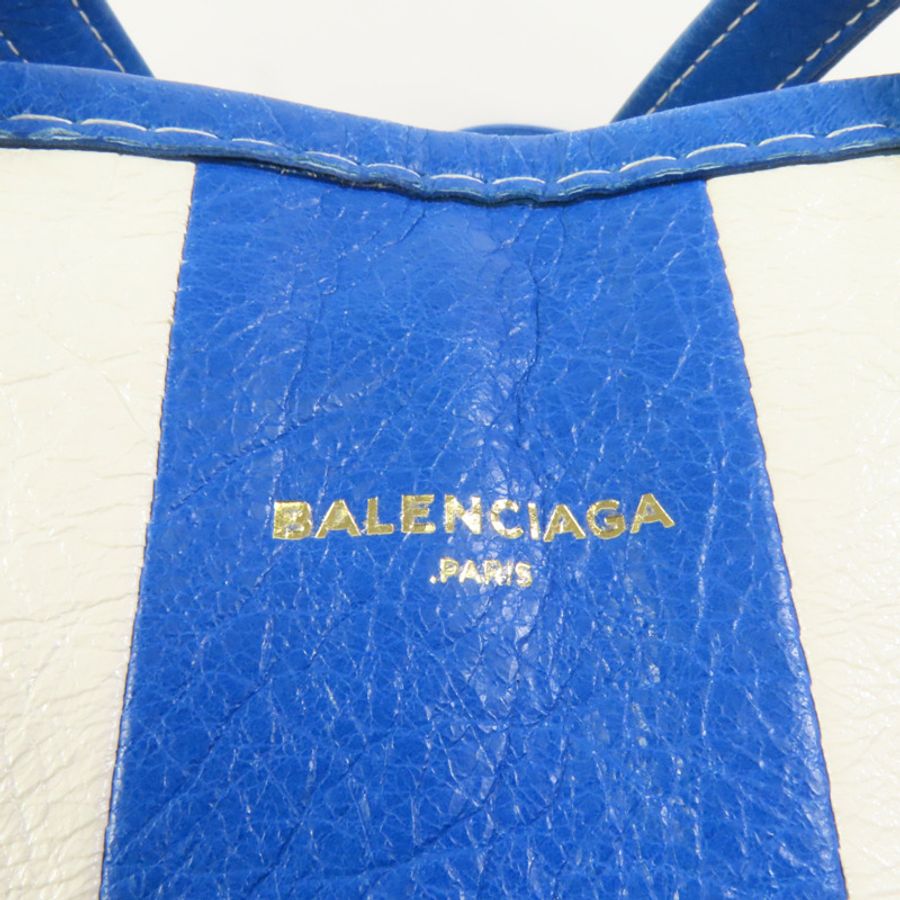 BALENCIAGA 牛皮皮革Bazaar Shopper銀扣手挽肩背兩用袋-6