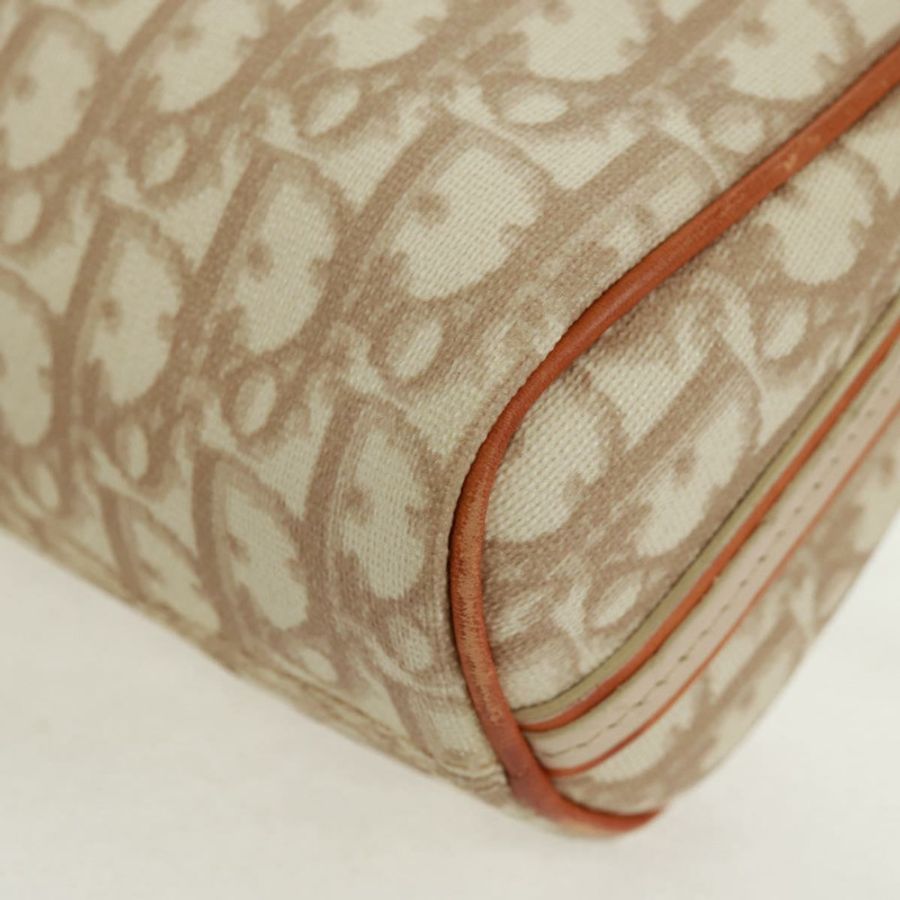 【日本直送】Christian Dior Trotter帆布浪漫手提包 PVC米色銀色 正品 168086V-17