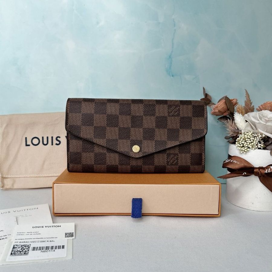 LV Sarah棋盤格長夾-0