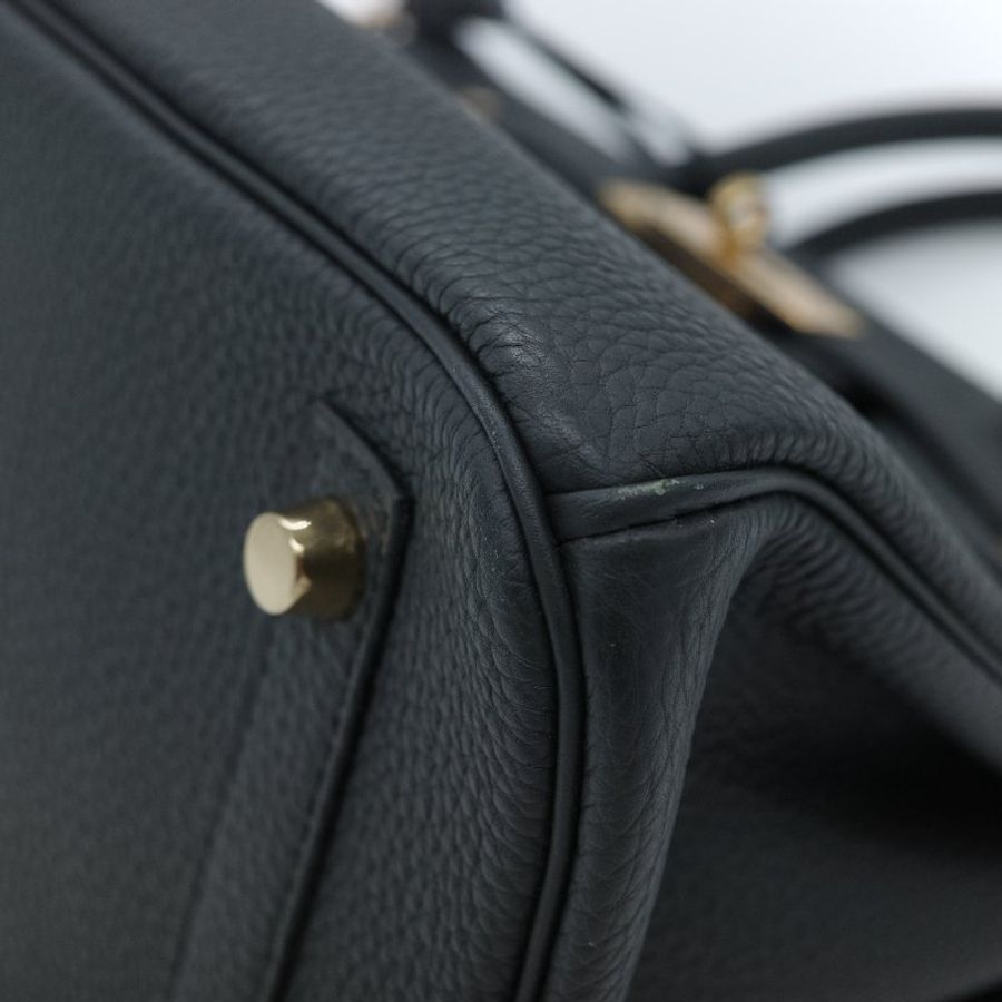 Hermès 馬仕 Birkin BK30 石墨灰 黑灰色 Togo 牛皮 金扣 柏金包 T 刻-12