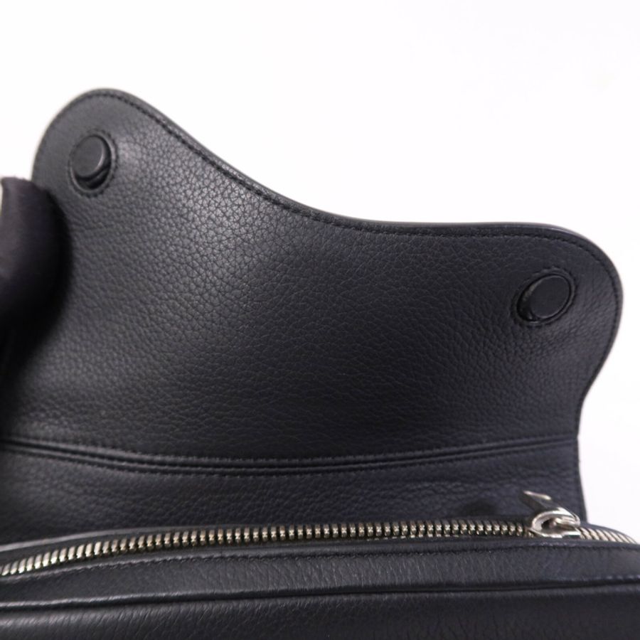 Dior 牛皮皮革Mini Saddle銀扣肩背袋-14