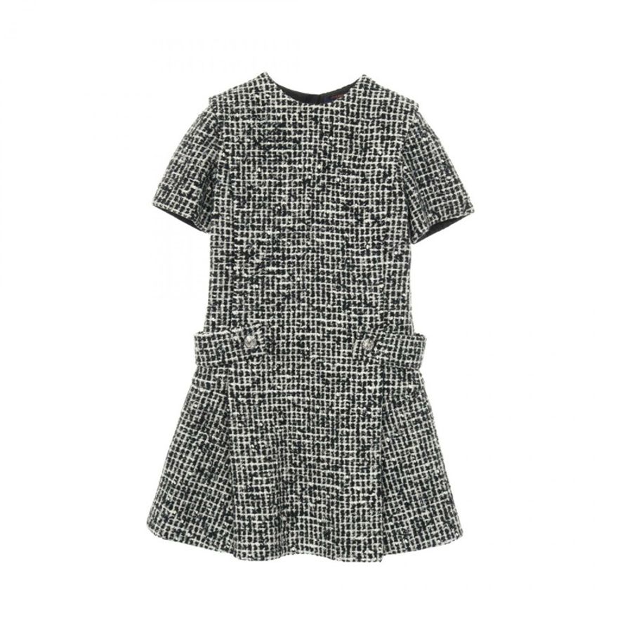 路易威登 (LOUIS VUITTON) 羊毛材質黑白滑冰裙，二手女款，尺寸 34-0