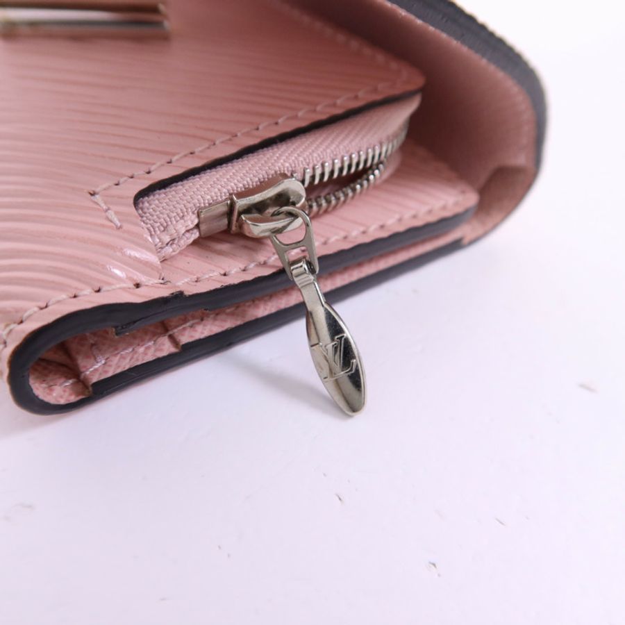 LOUIS VUITTON Epi Twist Compact XS Wallet銀扣錢包-9