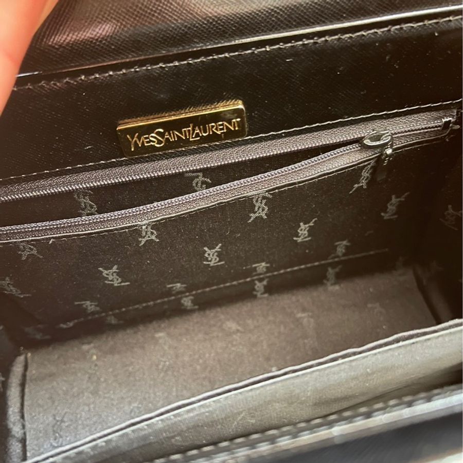 YSL 黑色女士手提包包-10