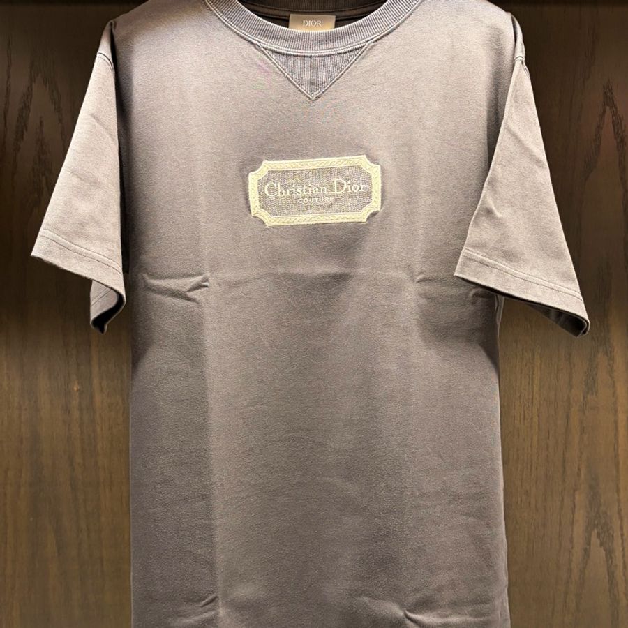Dior 迪奧 95新短袖刺繡T恤 灰色 S-0