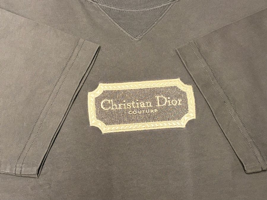 Dior 迪奧 95新短袖刺繡T恤 灰色 S-2