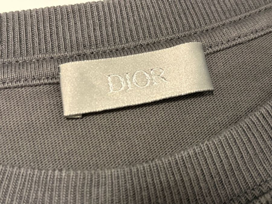 Dior 迪奧 95新短袖刺繡T恤 灰色 S-3