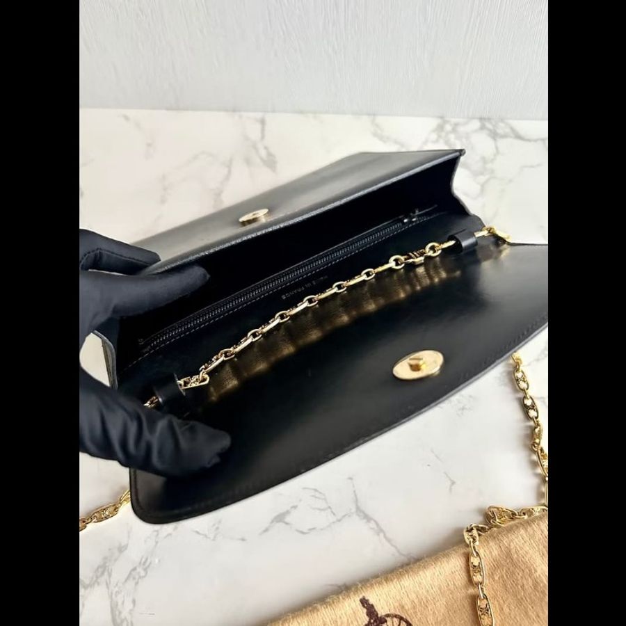 【LA LUNE】稀有古董包 Celine黑色大星球凱旋門包 側背包 斜背包 中古二手包-5