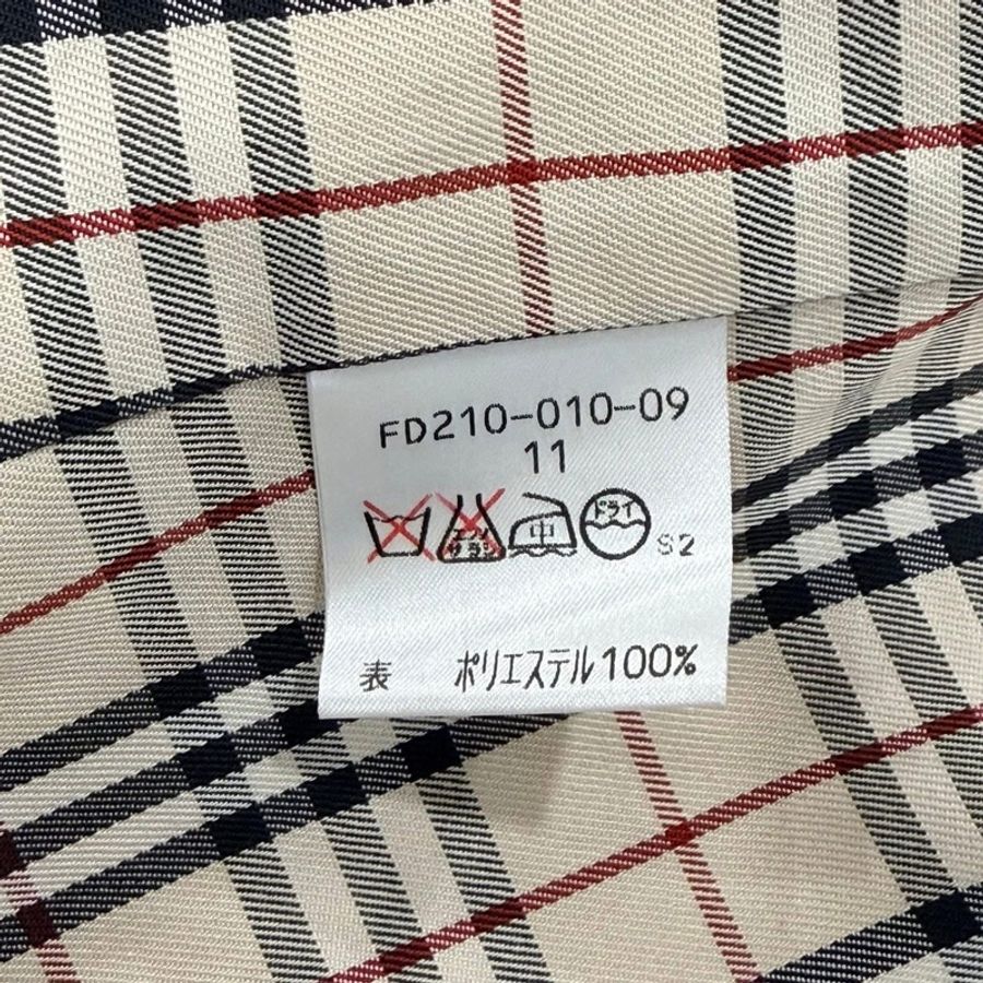 BURBERRY 倫敦 縫衍菱格紋長版外套黑色-9
