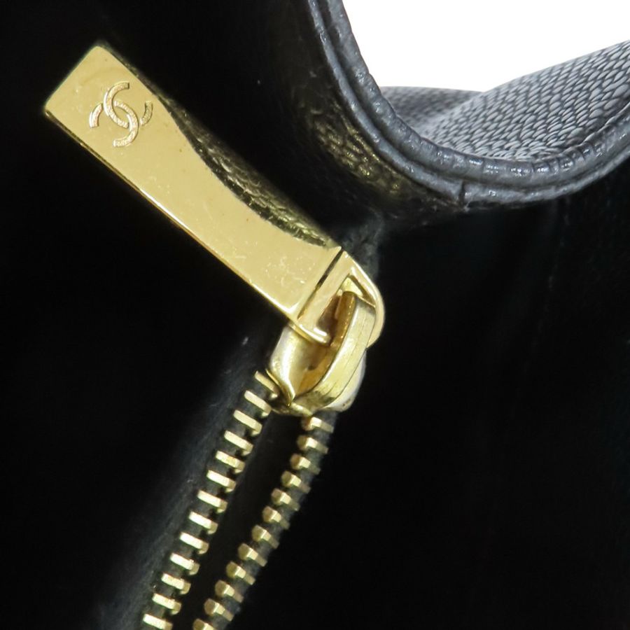 黑色 荔枝紋 牛皮 GST Tote 手提包 A50995【CHANEL 香奈兒】 A50995-18