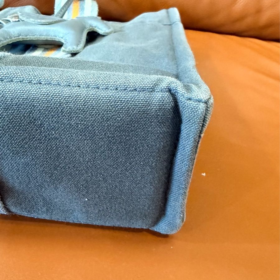 真品 愛馬仕 Hermès 托特包 Foul Tou PM 灰色帶橘白條紋 日本東京銀座限定-18