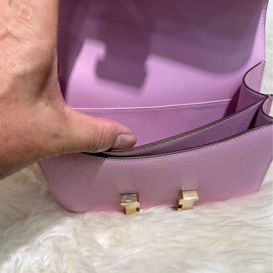 Hermès Constance 19 康康包(X9锦葵紫)-2