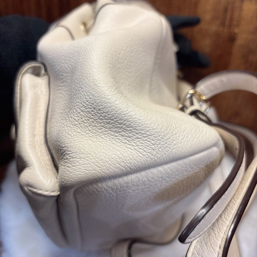 Coach 白色皮革迷你後背包-4
