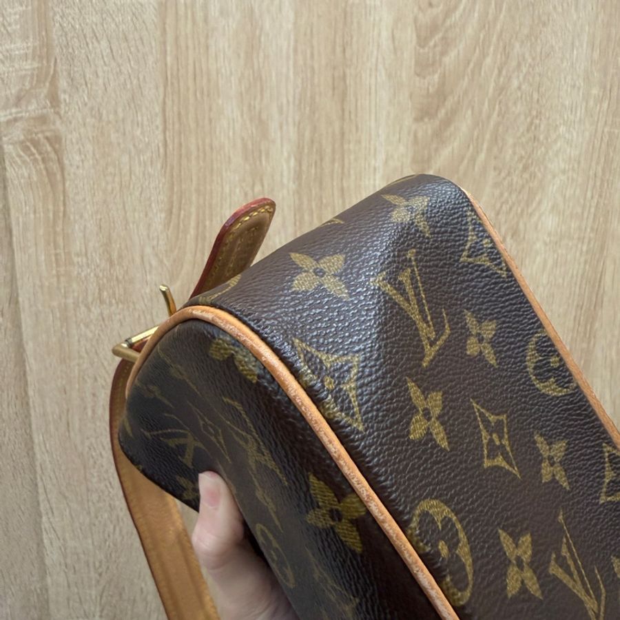 LV 原花金釦Viva Cite MM手提肩背包M51164-8