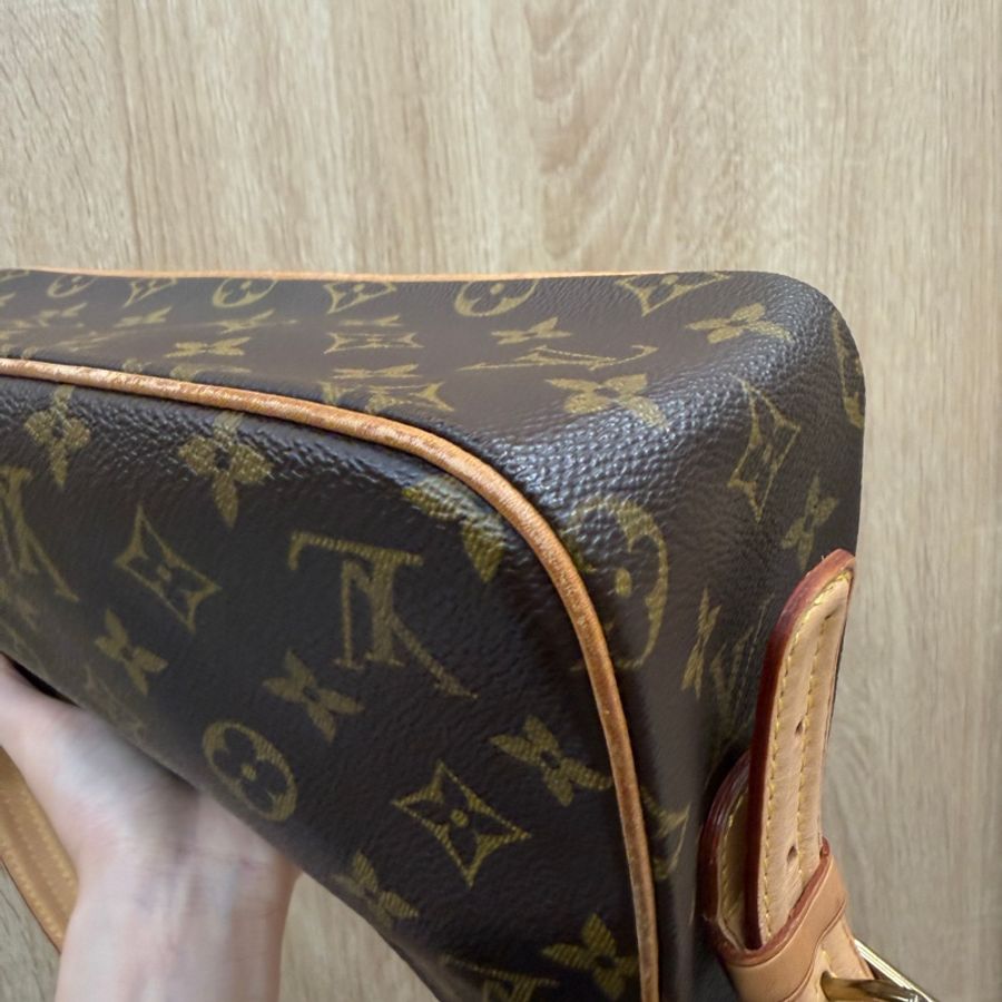 LV 原花金釦Viva Cite MM手提肩背包M51164-11