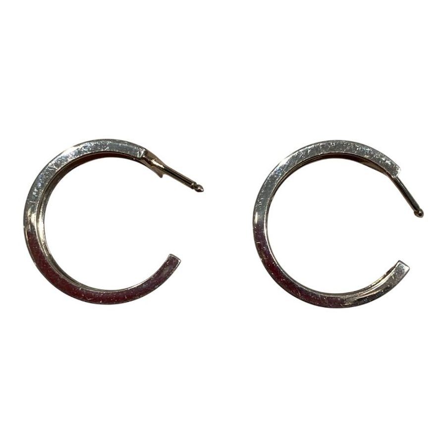 CARTIER 卡地亞 LOVE HOOP 耳環 18K白金-2