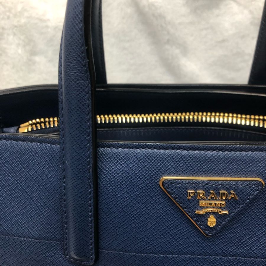 Prada 藍色十字牛皮2Way XC280-11