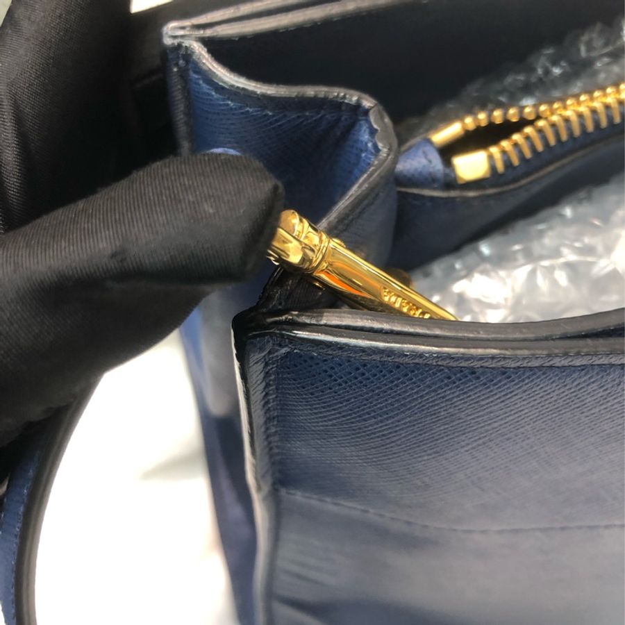 Prada 藍色十字牛皮2Way XC280-18