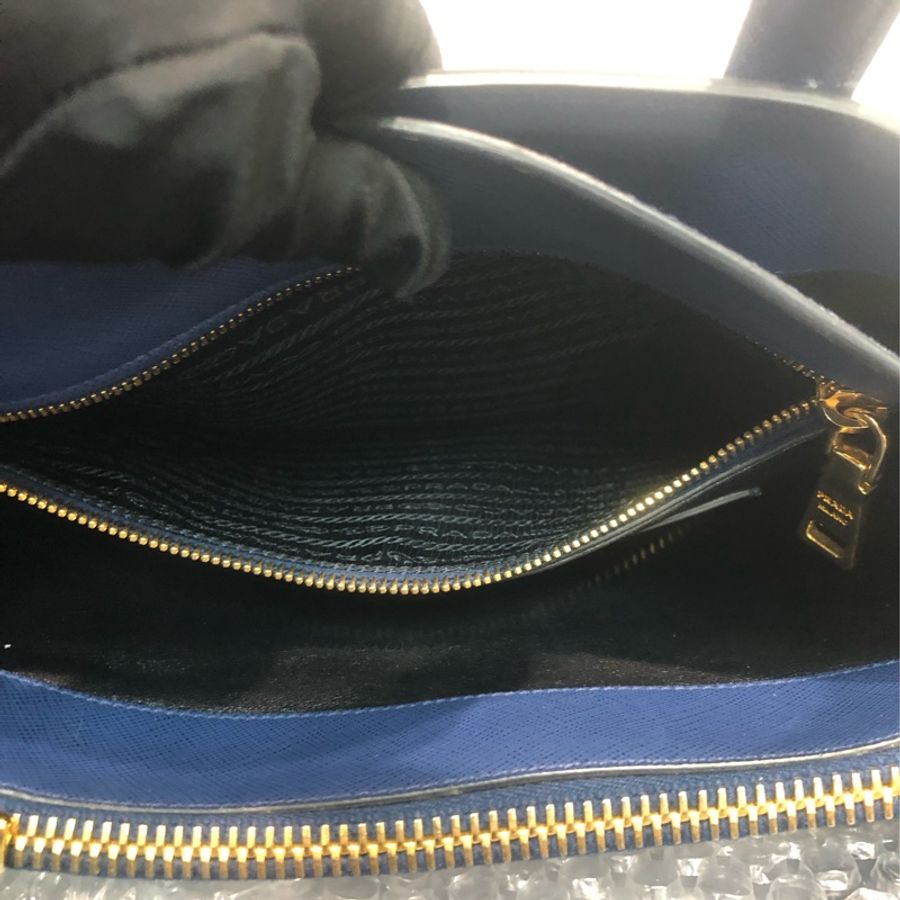 Prada 藍色十字牛皮2Way XC280-22